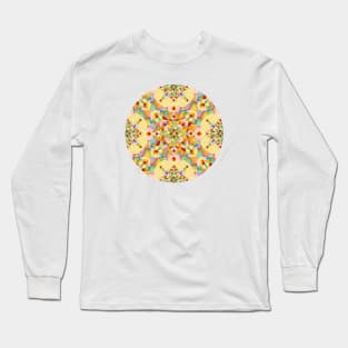 Pastel Rainbow Mandala Long Sleeve T-Shirt